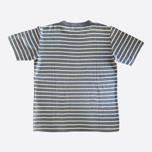 Dior Blue & White Striped Logo T-Shirt - Picture 2 of 2